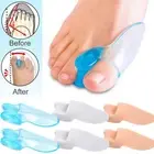 6x Silicone Gel Bunion Corrector Toe Separator Spreader Pain Relief Hallux Valgu