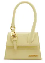 Jacquemus Le Chiquito Moyen Boucle Leather top Handle bag - Yellow ONE SIZE