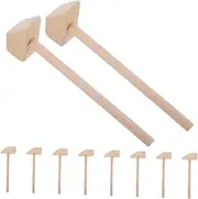 BESPORTBLE 10Pcs Mini Wooden Hammers Small Hammering for Party Favors Classroom Teaching Tools for Hand Training and Muscle Development