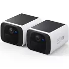 Set of 2 eufy SoloCam S220 Surveillance Cameras, 2K Resolution, Wireless, Solar