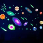 Glow In The Dark Luminous Stars And Universe Nebula Kids Wall Stickers/ Luminous