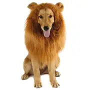 Pet Costume Lion Manes Wig For Dog Big Dogs Hair Halloween Fancy Dress Up Party