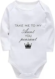 [WOOYONGING] Take Me To My Aunt You Peasant Baby Newborn Girl Clothes Long Sleeve Neutral Baby Clothes White Baby Girl Jumper