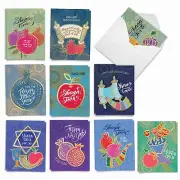 The Best Card Company - 20 Assorted Rosh Hashanah Notecards Box Set 4 x 5.12 ...