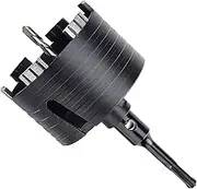 4 inch / 102mm Dry Diamond Core Drill Bit with SDS Plus Adapter, Concrete Core Drill Bit for Dry/Wet Drilling Granite Marble Masonry Concrete Brick Stone and Block (102mm (4 inch))