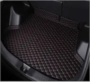 Car Boot Protector for CR-V for CRV for Hybrid 2017 2018 2019 2020 2021 Car Trunk Mat AUTO Tail Boot Tray Liner Cargo Carpet Pad Protector Car Trunk Mats(Black red-A)
