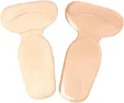 Heel Grip Pads - Gel Back Heel Cushion Protector Liners - Adhesive Silicone Fabric Suede Shoe Inserts to Prevent Blisters for Men & Women (1 Pair (2 Pieces))