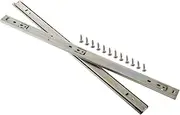 SEWOART 2pcs Slide Drawer Drawers Computer Slide Computer Keyboard Drawer Slides Keyboard Tray Accessories Rack Keyboard Slide Heavy Duty Drawer Slides Galvanized Iron Silver