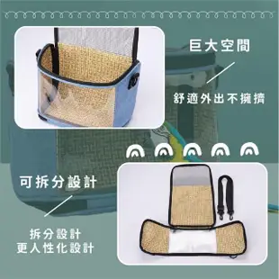 【寵物用品】小型寵物外出包26x15x19cm(大容量 寵物提籠 寵物包 外出包 手提袋 出遊 兔子 鸚鵡 蜜袋鼯)