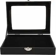 Pin Display Case, Pin Display Case, Pin Display Case Orderly Storage Transparent Black Badge Storage Box for Home Jewelry Store (Small)