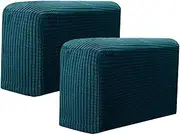 Couch Arm Covers Fleece Premium Covers Stretchy Chair Sofa Couch Arm Protector Stretch to Fit(Green,3PCS)