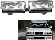 Car Fog Light Assembly Compatible With Bmw For 3 Series E36 1992 1993 1994 1995 1996 1997 1998 Car Front Bumper Fog Lamp Assembly Fog Lamp Halogen Fog Lamp 63178357389(A pair yellow)