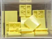 LEGO Parts - Bright Light Yellow Slope, Curved 2 x 2 x 2/3 - No 15068 - QTY 15