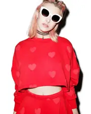 [Lazy Oaf] Heart Sweatshirt