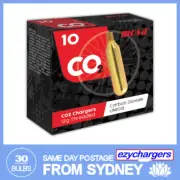 30 BULBS TYRE INFLATOR MOSA THREADED CO2 12G 10 PACK X 3 PORTABLE DEVICE