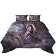 Fantasy Art Cool Bone Dragon Coverlet
