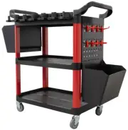 FY-Tech 3-Tier Tool Cart Storage Trolley Mechanic Heavy Duty