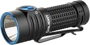 OLIGHT BatonTurbo EDC Rechargeable Flashlight, 1000 Lumens Compact LED and 510 Meters Long Throw Powerful Light, with Two-Way Clip and Landyard for Camping, Hiking and Home Use (Black)