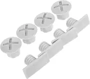 iplusmile 1 Set Weatherproof Plastic Replacement Parts for Slide Accessories Compatible with Various Playground Equipment Grey Bolts Nuts