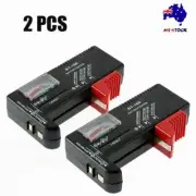 2pcs AA/AAA/C/D/9V/1.5V Universal Button Cell Battery Volt Tester Checker Small