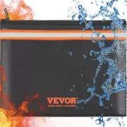 VEVOR Fireproof Document Bag 2000℉ Waterproof Money Pouch 13.4x10in