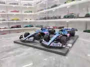 Mini Cut 2022 Australia BWT ALPINE F1 A522 Ocon Alonso Racing F1 1:18