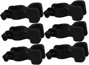[KOCKSHION] 6pcs Walking Aid Crutch Stand Walker Accessories Crutch Holder Drive Wheelchair Parts Cup Holders for Wheelchairs Wheelchair Cane Holder Cane Accessories Walker Hooks Plastic Black