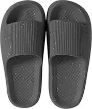 [HSHAPAY] House Bath Slipper For Man And Women Pillow Slides Non-Slip Lightweight Open-toe Shower Shoes Quick Drying Extra Thick Sandals