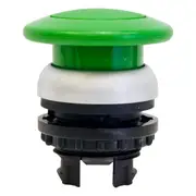 MOELLER SP6505 Mushroom Push Button Green Spring Return Emergency Switch Front Ring Titanium, Also