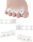 2 Pair Bunion Toe Separators Spacers for Feet Women Men to Correct L