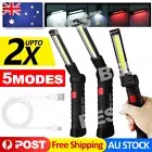 Portable COB LED Work Light Car Garage Mechanic USB Rechargeable Torch Lamp COB
