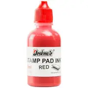 Deskmate Stamp Pad Refill Ink 30mL Red