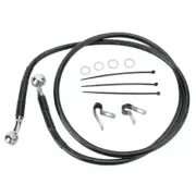 Front +6" Black Vinyl Brake Line 1999-2007 Harley-Davidson Softail FXST