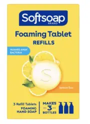 Softsoap Foaming Hand Soap Tablet Refills, Lemon Fizz, Pack of 3