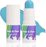 DAGEDA Blue Face Paint Stick, Eye Black Stick for Football, Baseball, Lacrosse, Halloween, Cosplay Party SFX Professional Body Paint Makeup, Blendable, Waterproof Face Painting for Adults and Kids