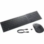 Dell Premier Collaboration KM900 Keyboard & Mouse - QWERTY - English (US) - USB Type A Scissors Wireless Bluetooth/RF 5.1 2.40 GHz Keyboard - Color: