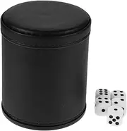 Vaguelly Quiet Dice Shaker Cup with Felt Lining Elegant Cylindrical Design for Dice Accessories for Table Board Games and Entertainment Dices