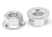 M20 x 2.50 Coarse Thread DIN 6923 Class 8 Hex Flange Nut Zinc Plated
