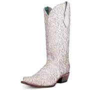 Corral White Glitter Overlay Triad - Boot Ladies - C4050