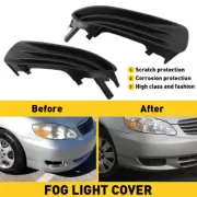 Fog Light Hole Left Cover & Side Right Black For 2003-2004 Toyota Corolla