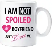 60 Second Makeover Im Not Spoiled My Boyfriend Just Loves Me Mug Novelty Funny G