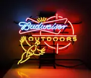 Beer Pheasant Outdoors Neon Light Sign Pub Bar Handcraft Glass 24"x20"