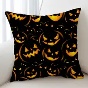Halloween Scary Pumpkins Cushion Cover