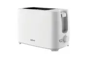 Tiffany 700W 2 Slice Anti-Jam Bread Toaster w Crumb Tray 7 Toast Setting White