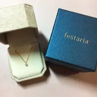 在飛比找蝦皮購物優惠-【二手】 Festaria 玫瑰金10分鑽玫瑰金項鍊