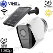 Solar Charged Wireless Security Outdoor Home Camera IR Dual PIR Sensor