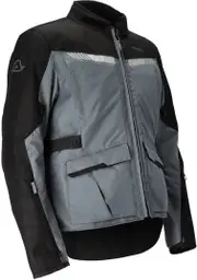 Acerbis X-Trail Ladies Motorcycle Textile Jacket, black-grey, Size L for Women Black Grey