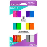 Sculpey III Modelling Clay Brights 12 Pack