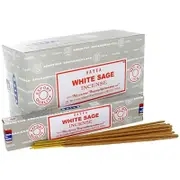 Satya White Sage Incense Sticks - 180 Grams - - Premium Indian Incense