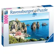 1000pc Ravensburger Sea Stacks at Scopello, Sicily Jigsaw Puzzle Piecess Sets